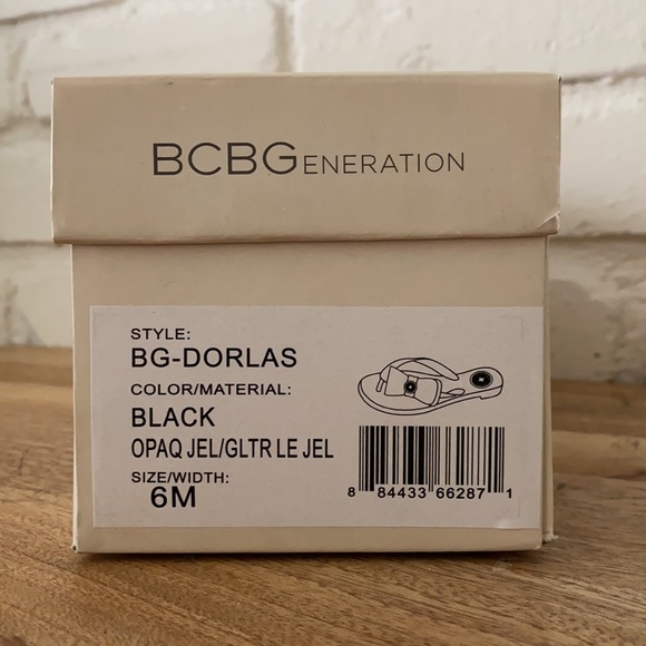 BCBGeneration Black Opaque Jelly Sandal BG-DORLAS - Picture 5 of 5